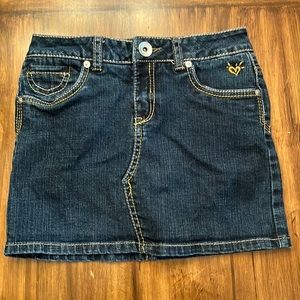 Justice Girls size 10 denim skirt